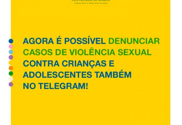 Agora, denúncias de violações de direitos humanos também podem ser feitas pelo aplicativo Telegram Agora, denúncias de violações de direitos humanos também podem ser feitas pelo aplicativo Telegram
