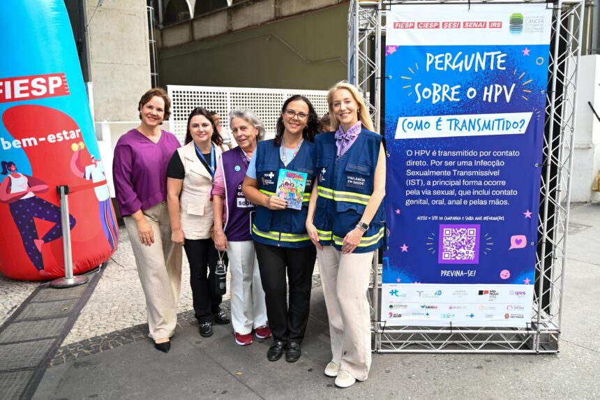 Ação de Conscientização sobre o HPV na Avenida Paulista, em São Paulo