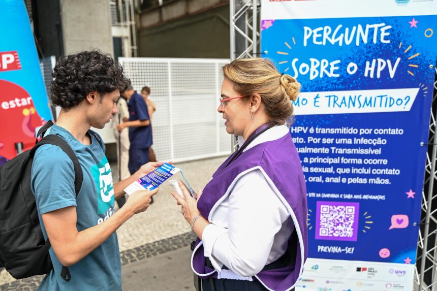 Ação de Conscientização sobre o HPV na Avenida Paulista, em São Paulo