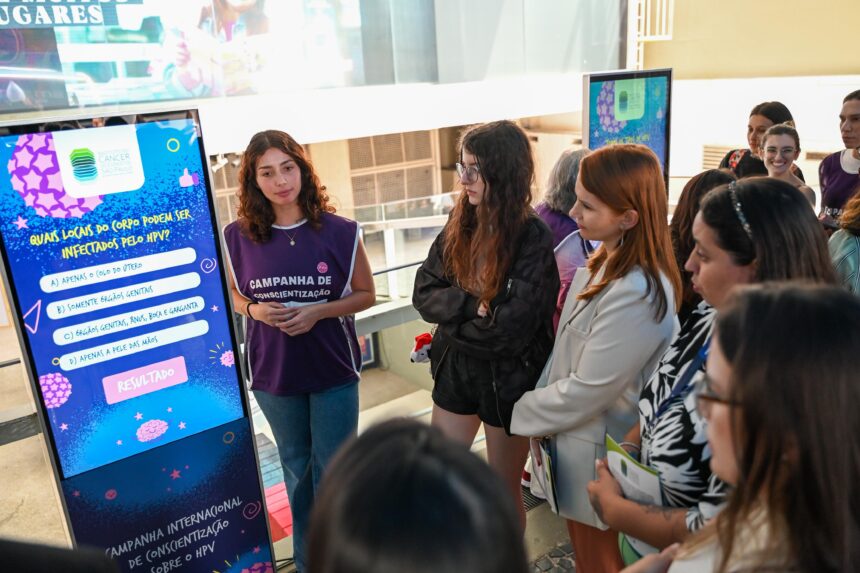 Ação de Conscientização sobre o HPV na Avenida Paulista, em São Paulo
